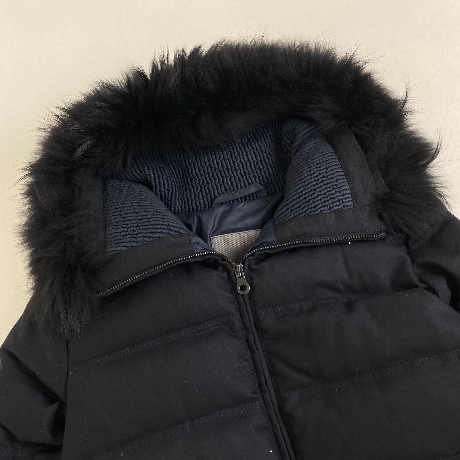 デュベティカ ダウンコート BLODWEN 2way ネイビーブラック 40 L相当 