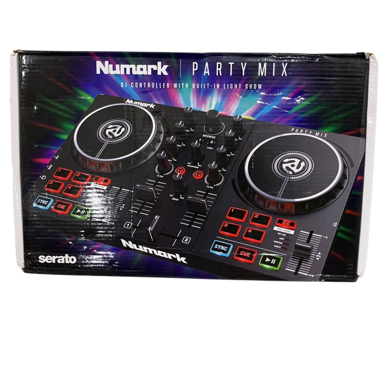 WJ1031 Numark Party Mix DJコントローラー WJ1031 Numark Party Mix DJコントローラー（ライト付き、2個パック