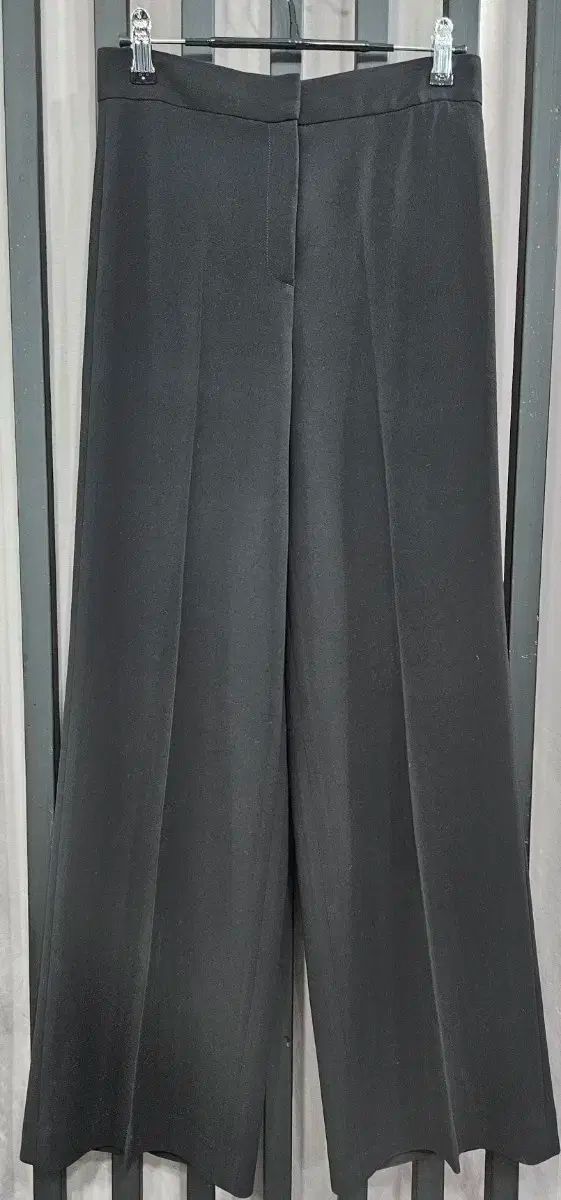 ハンタグ セオリー ブラック ワイド スラックス パンツ 26