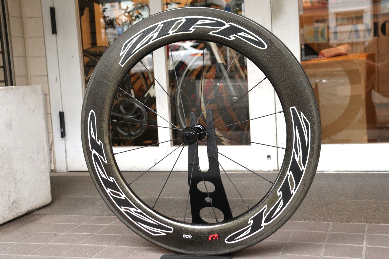 ジップ ZIPP 808 FIRECREST カーボン チューブラー フロントホイール