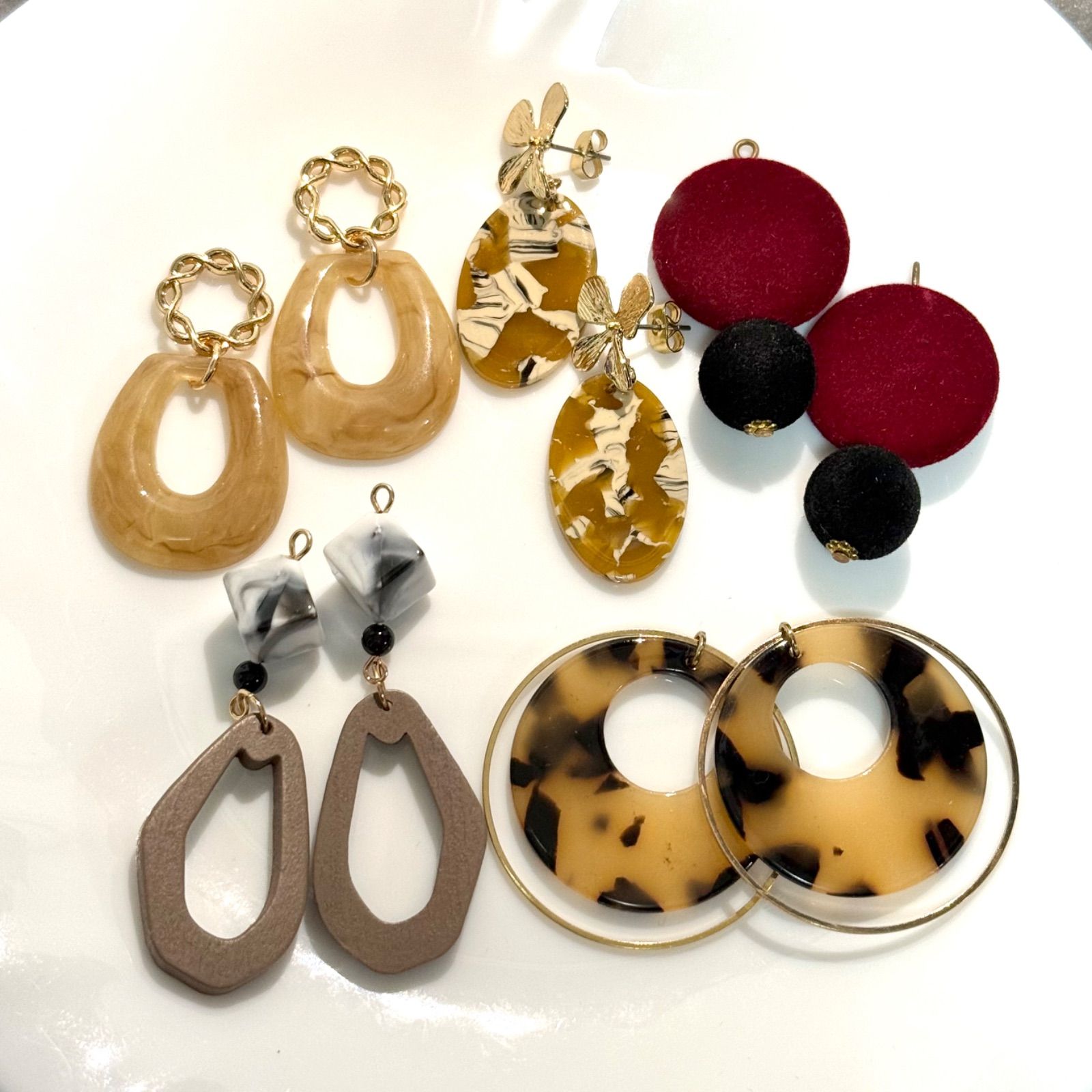 ピアス 5点セット ハンドメイド アクセサリー - メルカリ