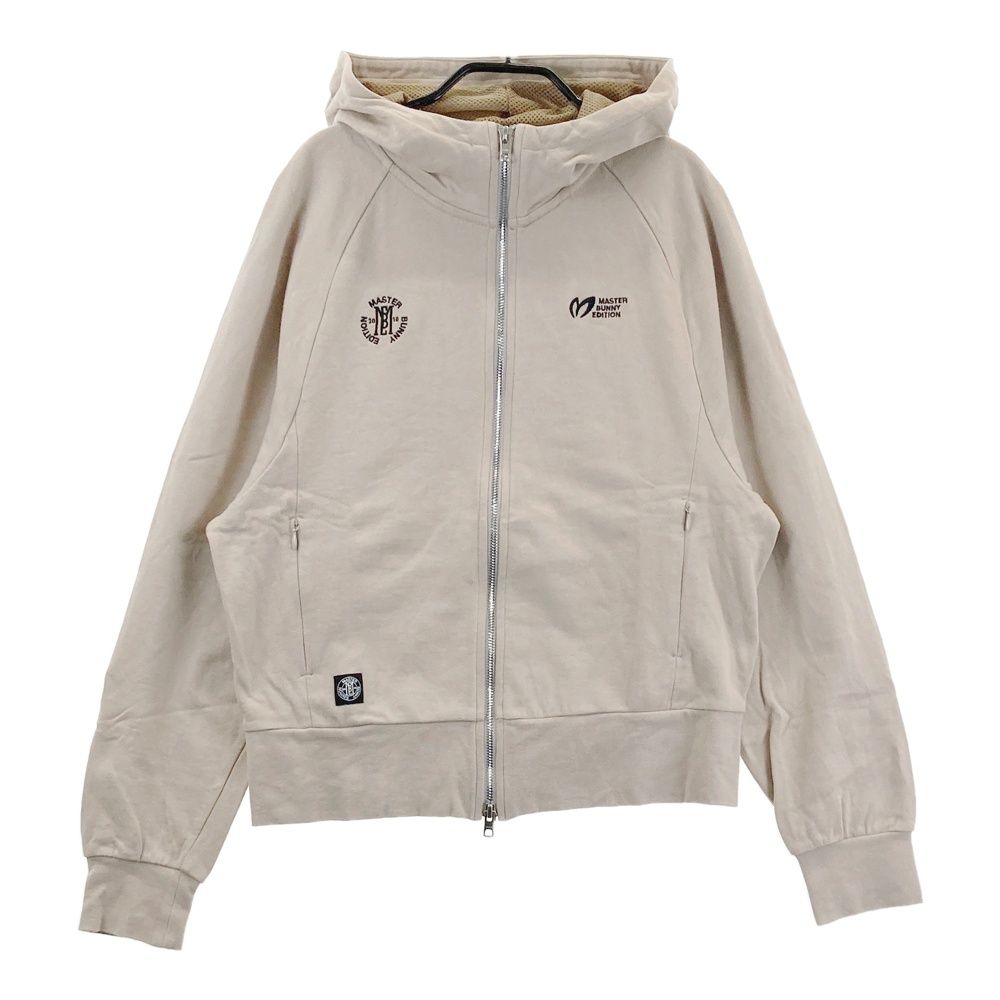 サイズ 2 MASTER BUNNY EDITION マスターバニーエディション モデル バックロゴ 長袖ジップパーカー ベージュ系 240101542798 ゴルフウェア レディース ストスト