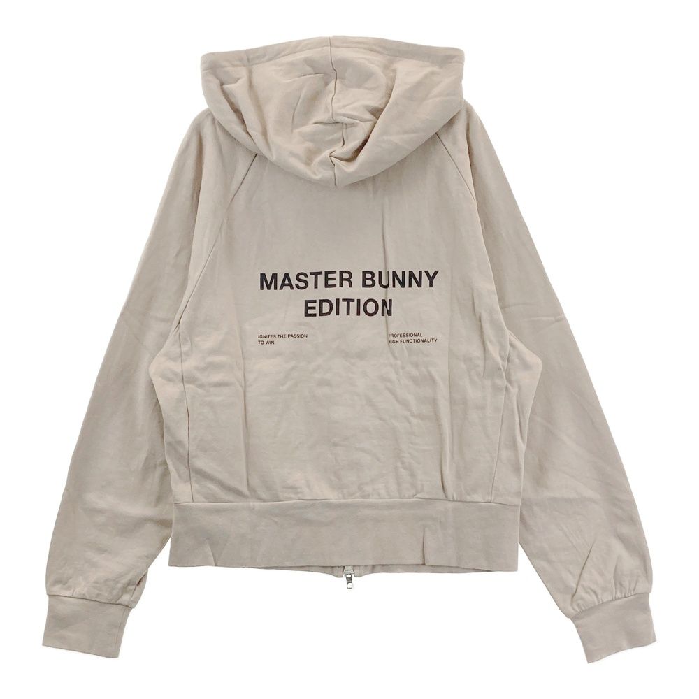 サイズ 2 MASTER BUNNY EDITION マスターバニーエディション モデル バックロゴ 長袖ジップパーカー ベージュ系 240101542798 ゴルフウェア レディース ストスト