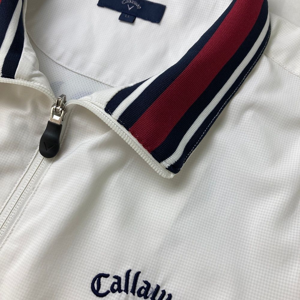 サイズ：LL CALLAWAY キャロウェイ 2way ジップジャケット ホワイト系