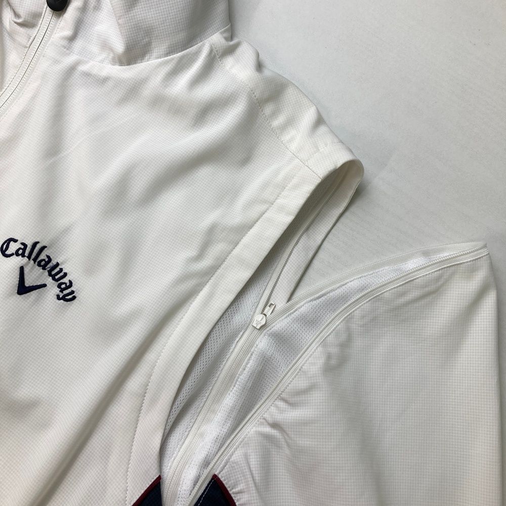 サイズ：LL CALLAWAY キャロウェイ 2way ジップジャケット ホワイト系