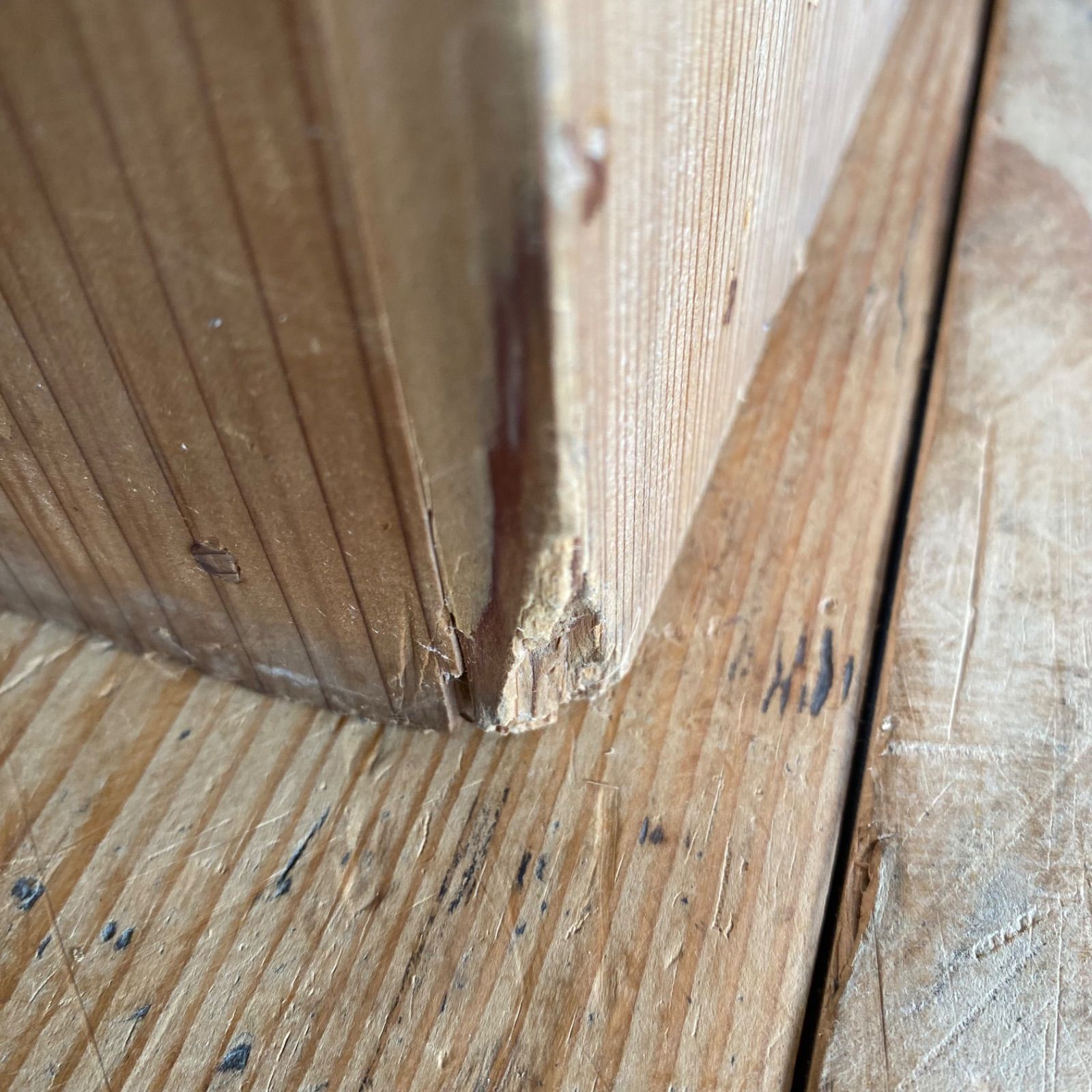 アンティーク 仕切り棚 チェスト 食器棚 書類棚 無垢材 無塗装 y33