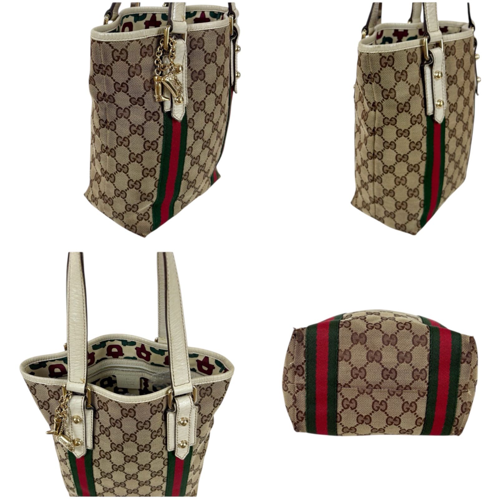 グッチ GUCCI シェリーライン ミニトートバッグ ハンドバッグ GG