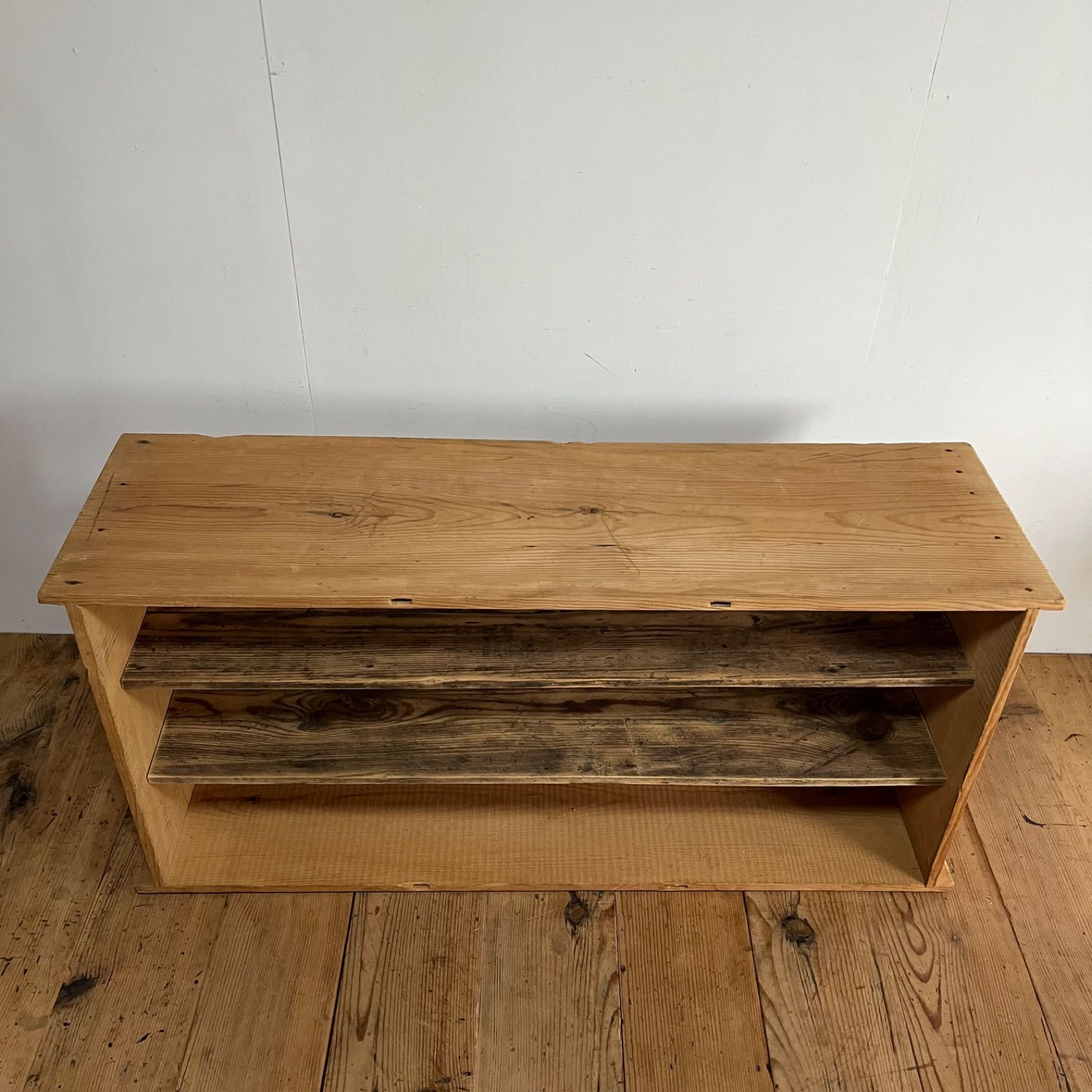 アンティーク 仕切り棚 チェスト ローボード テレビ台 無垢材 y1000c ②