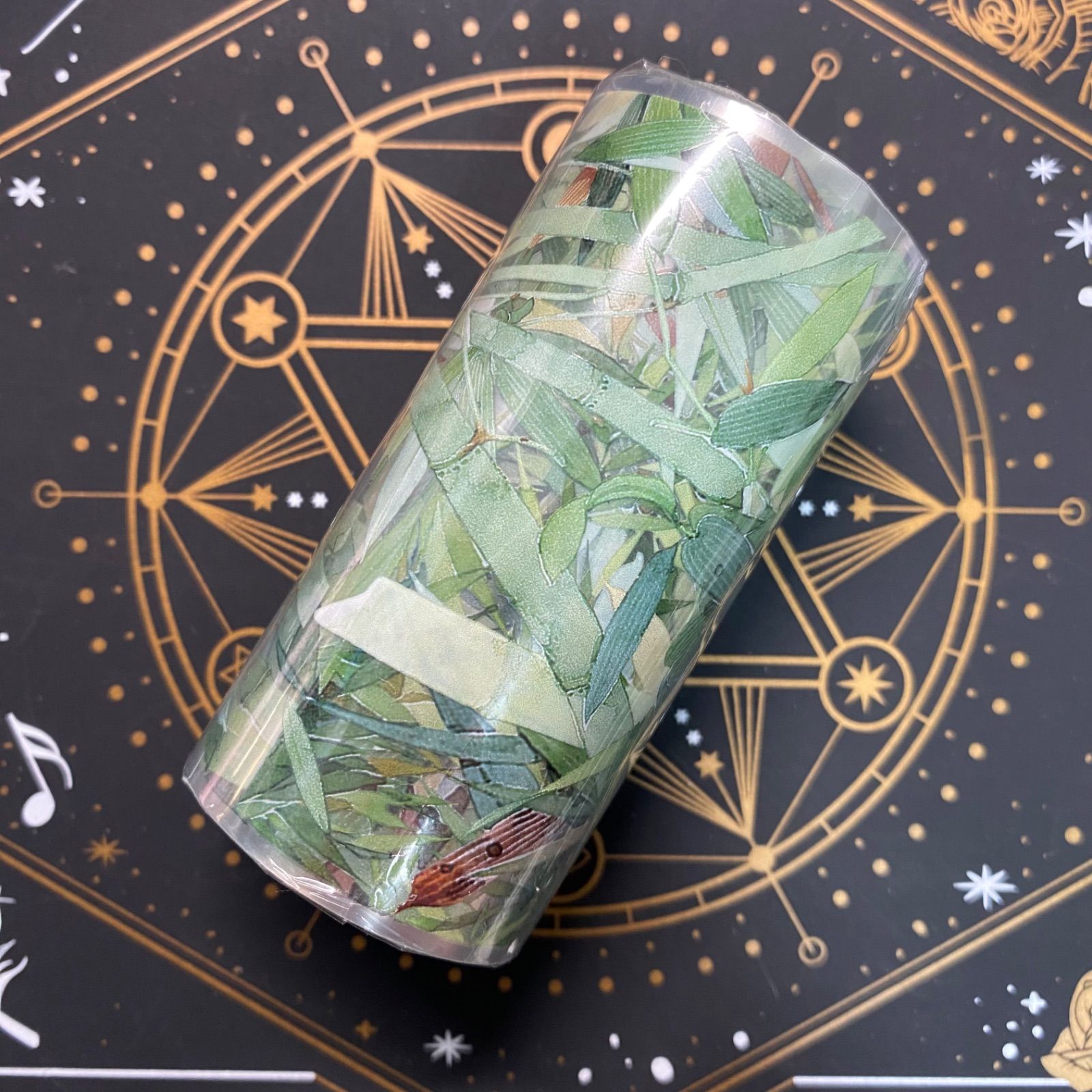 8836】海外 マステ 5m巻売り PETマスキングテープ 竹 植物 - メルカリ