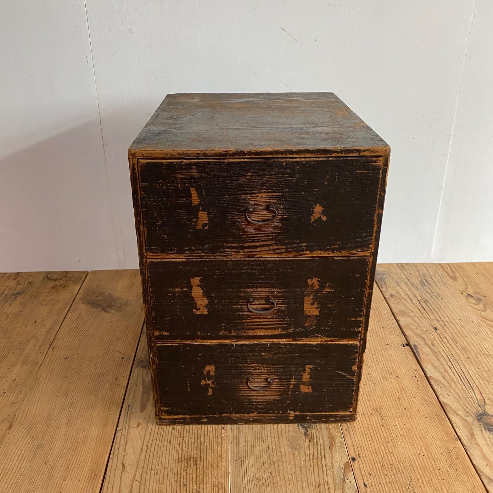 アンティーク 小引き出し 抽斗 小物入れ 古道具 無垢材 y4