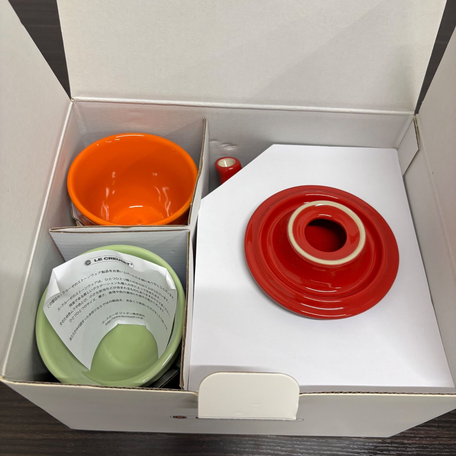 ®️ LE CREUSET ル クルーゼ ティーセット ティーポット＆カップ セット レインボーティーセット