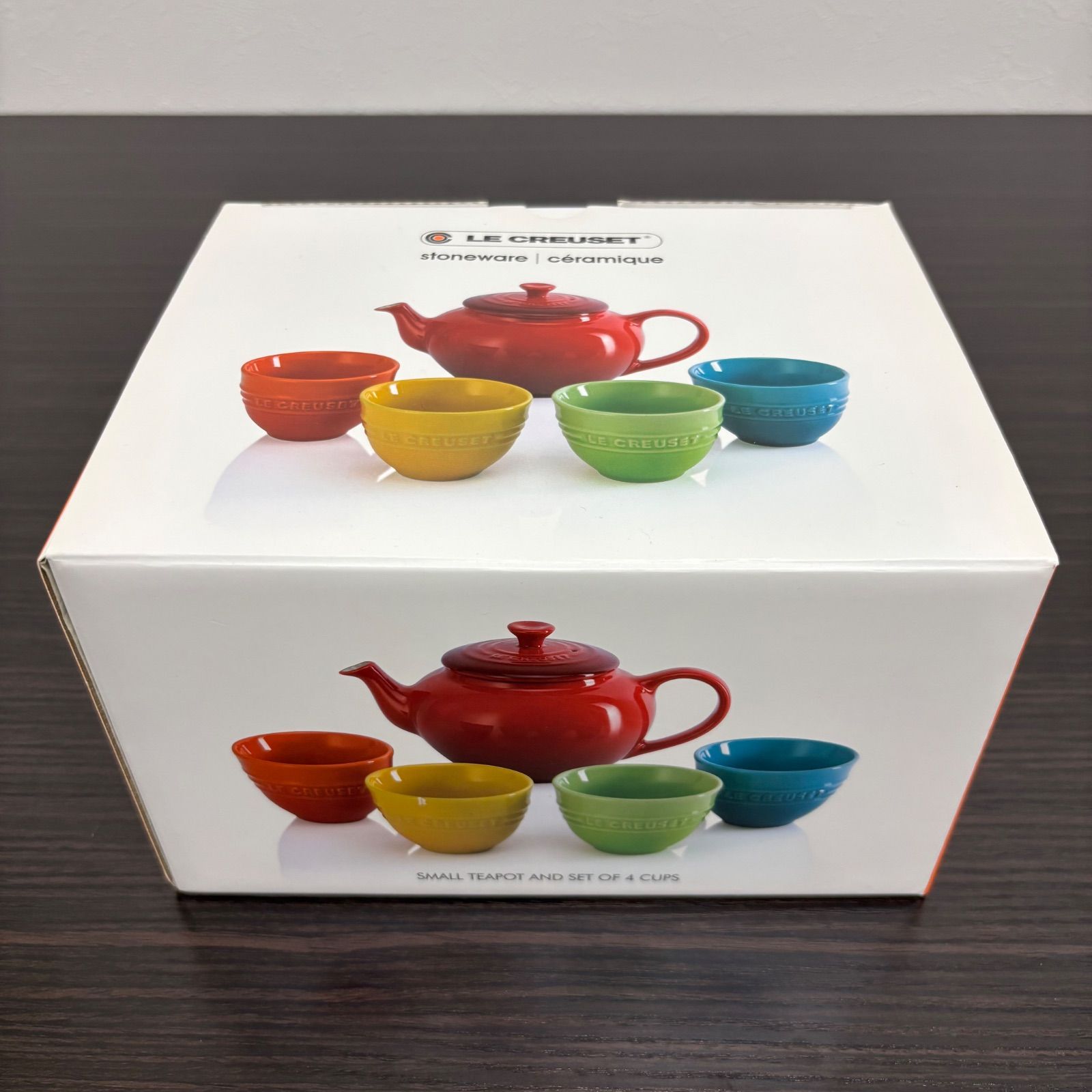 ®️ LE CREUSET ル クルーゼ ティーセット ティーポット&カップ4個セット レインボーティーセット