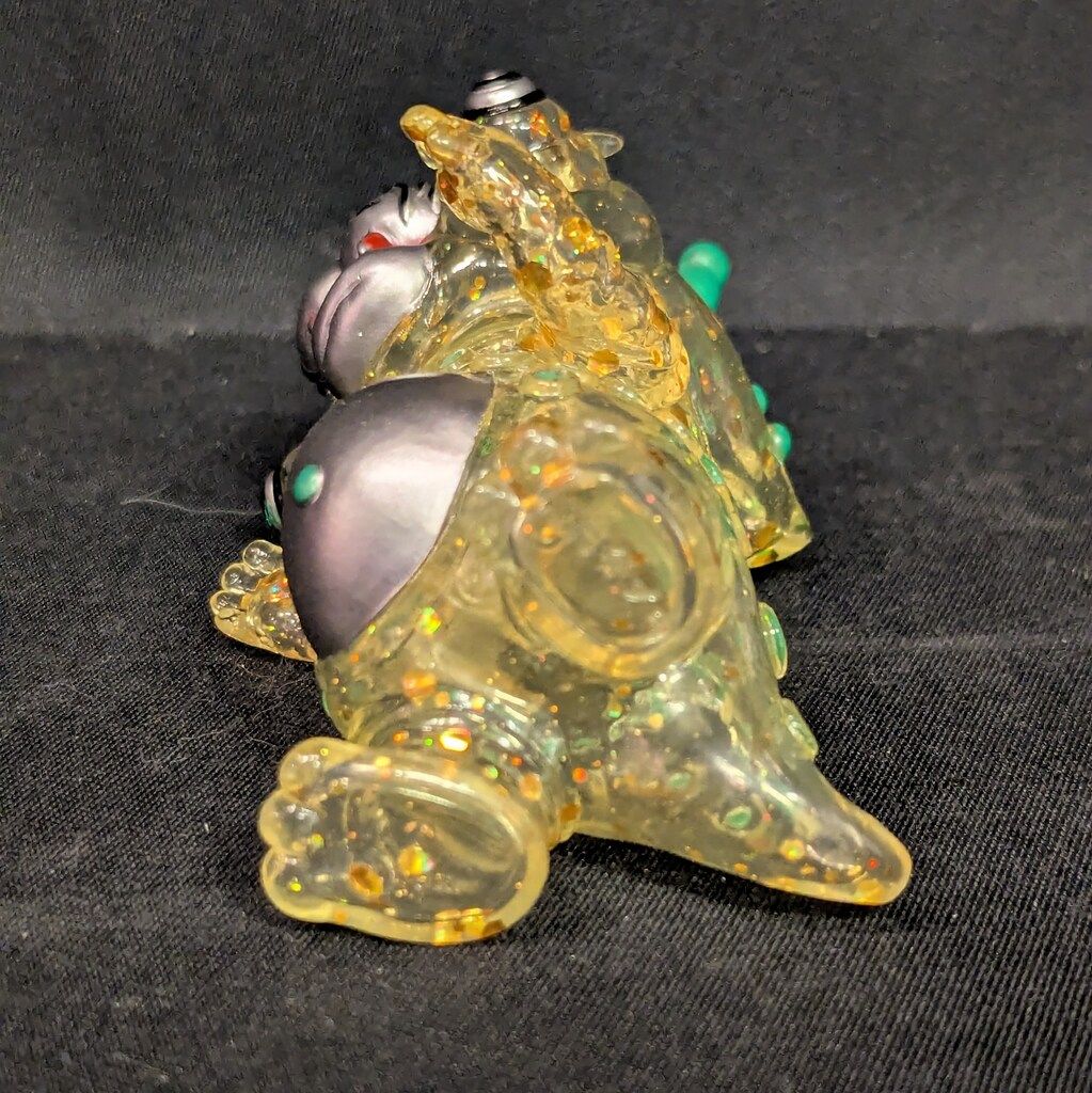 MAXTOY ミニソフビ怪獣倉庫シリーズ テツオン クリアイエロー成型 ラメ