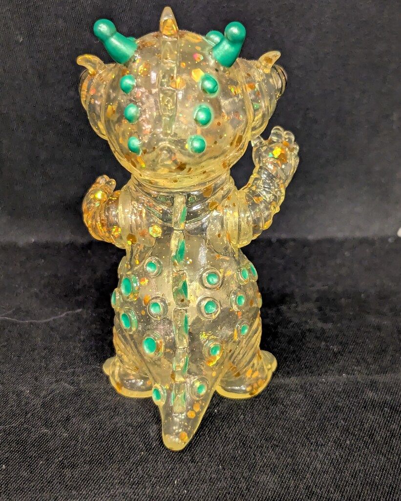 MAXTOY ミニソフビ怪獣倉庫シリーズ テツオン クリアイエロー成型 ラメ