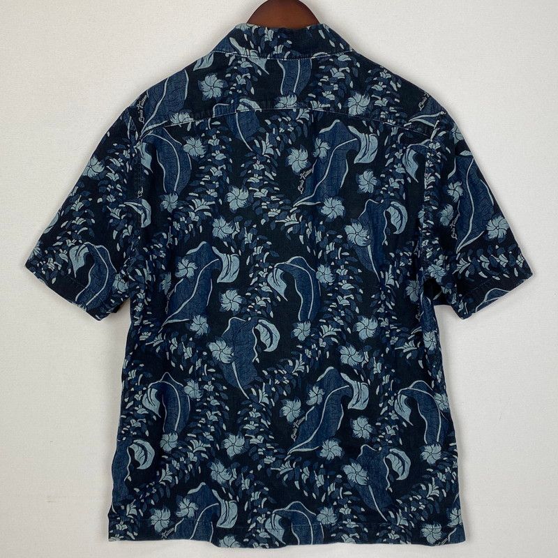 品 LOUIS VUITTON ルイ ヴィトン 18SS FLORAL DENIM S S SHIRT RM181M FGA HES30W フローラル デニム ショートスリーブ シャツ 半袖 トップス 179-251101-yy-04-tei