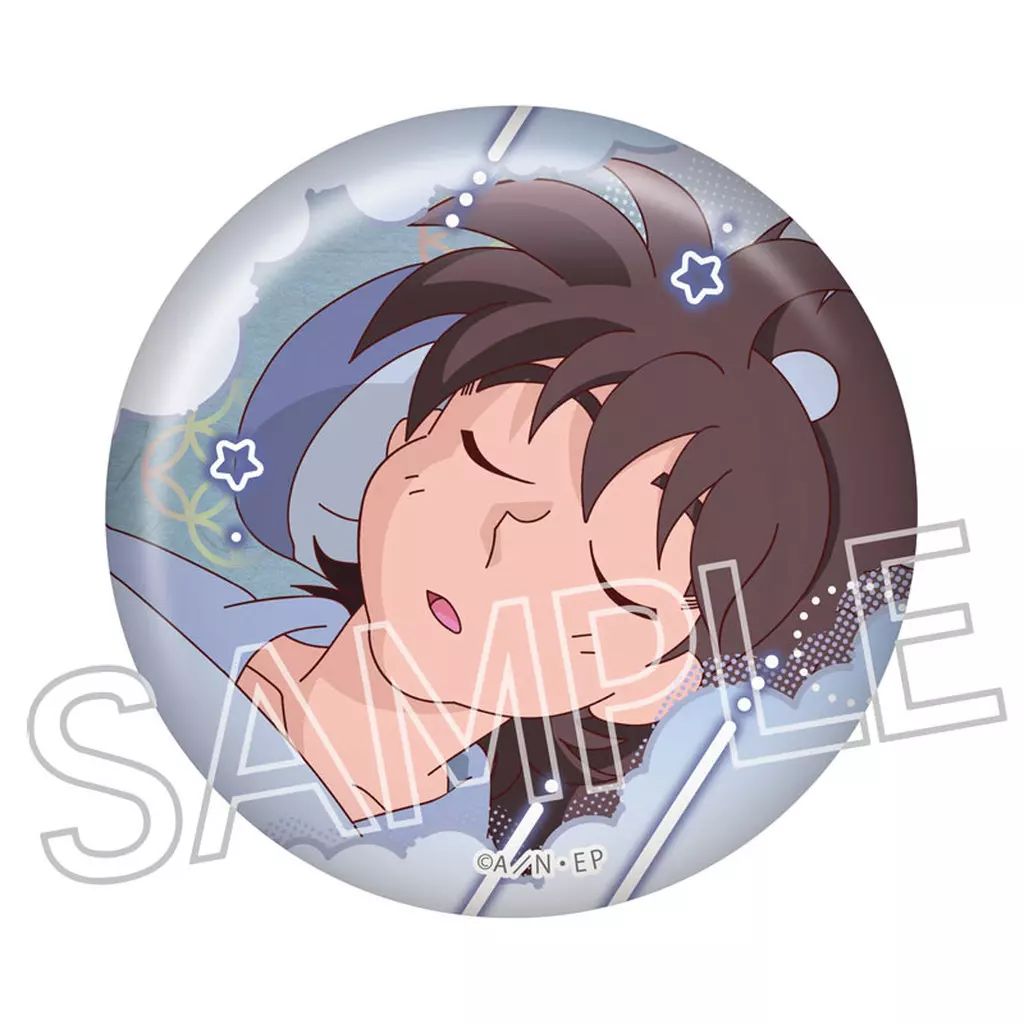 中古】バッジ・ビンズ 土井半助 「忍たま乱太郎 百面相缶バッジ 寝巻き