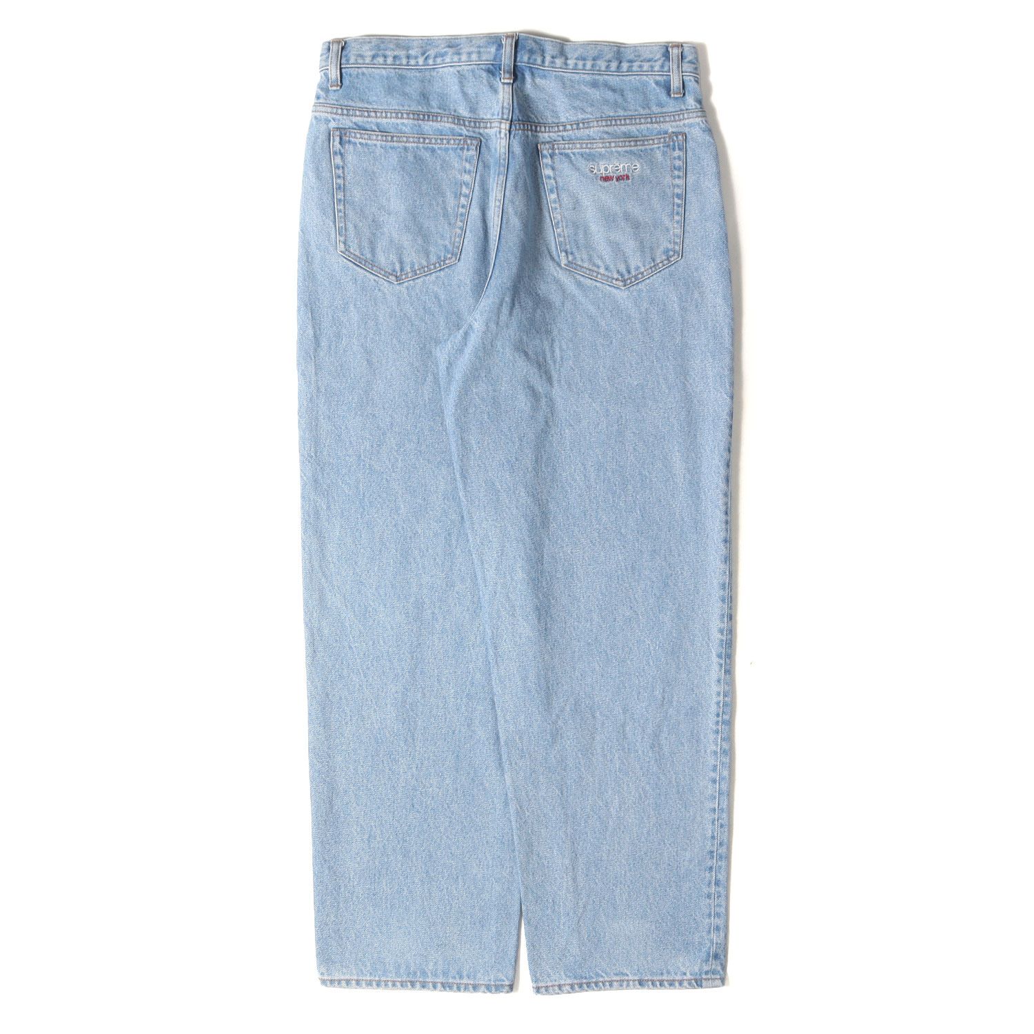 Supreme シュプリーム パンツ インディゴ(Washed Blue) サイズ:30 | 22AW クラシックロゴ刺繍 バギー デニムパンツ (Baggy Jean) | ボトムス ジーンズ ジーパン【メンズ】【中古】【K4621】 Supreme シュプリーム パンツ インディゴ(Washed Blue) サイズ:30