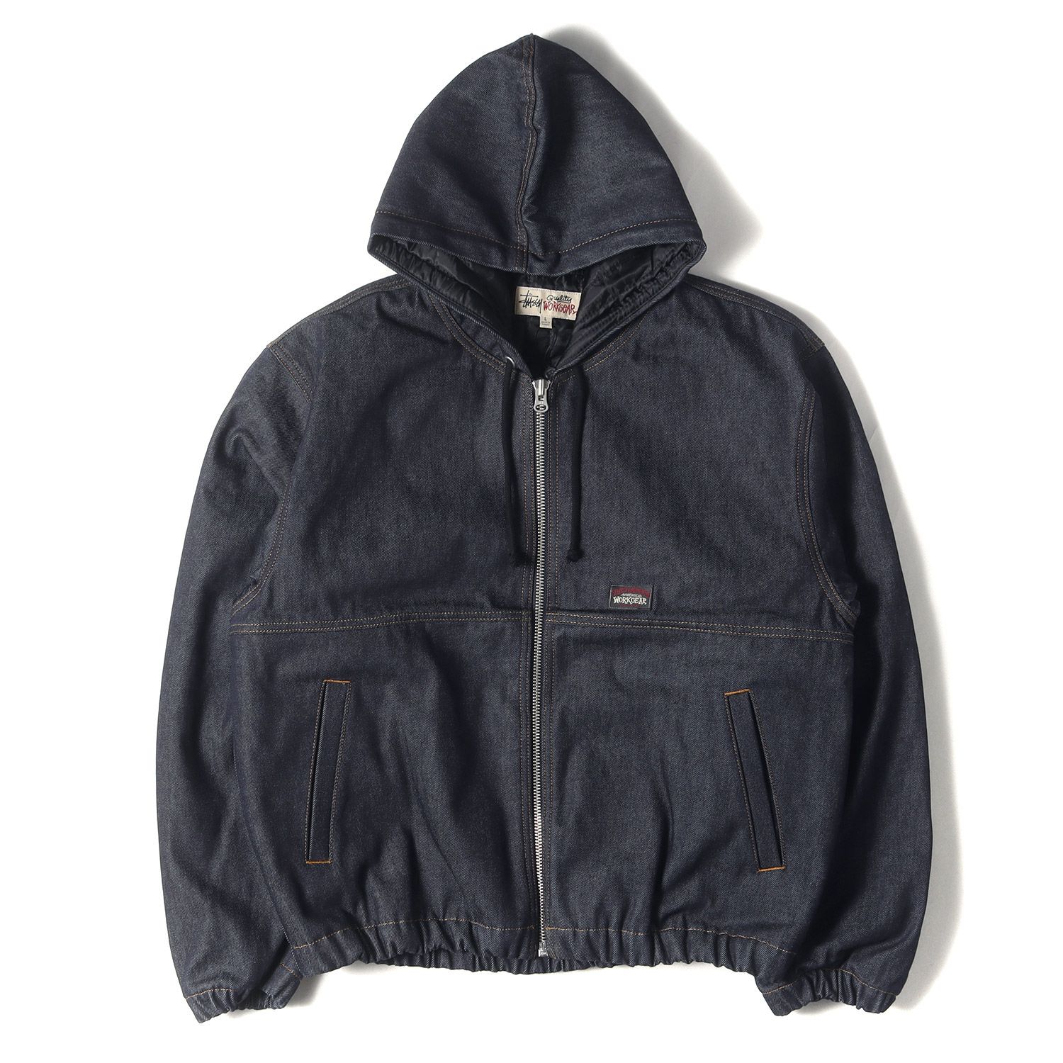STUSSY ステューシー ジャケット インディゴ(RAW INDIGO) サイズ:L | 25SS 裏地キルティング デニム ワークジャケット (WORK JACKET DENIM) | アウター ブルゾン 上着【メンズ】【K4621】 新品】STUSSY ステューシー ジャケット インディゴ(RAW INDIGO) サイズ