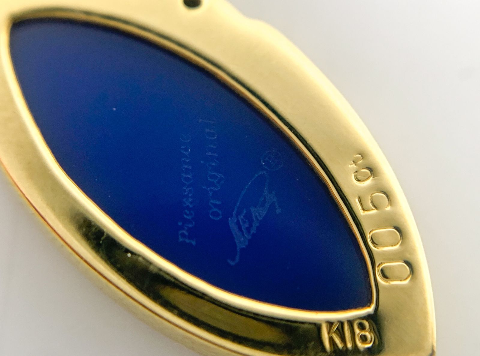 エルヴィンポーリー K18YG 18金イエローゴールド ダイヤ0.05ct 女性 メノウカメオ ネックレス ジュエリー FORTGASGNV_COM_BR