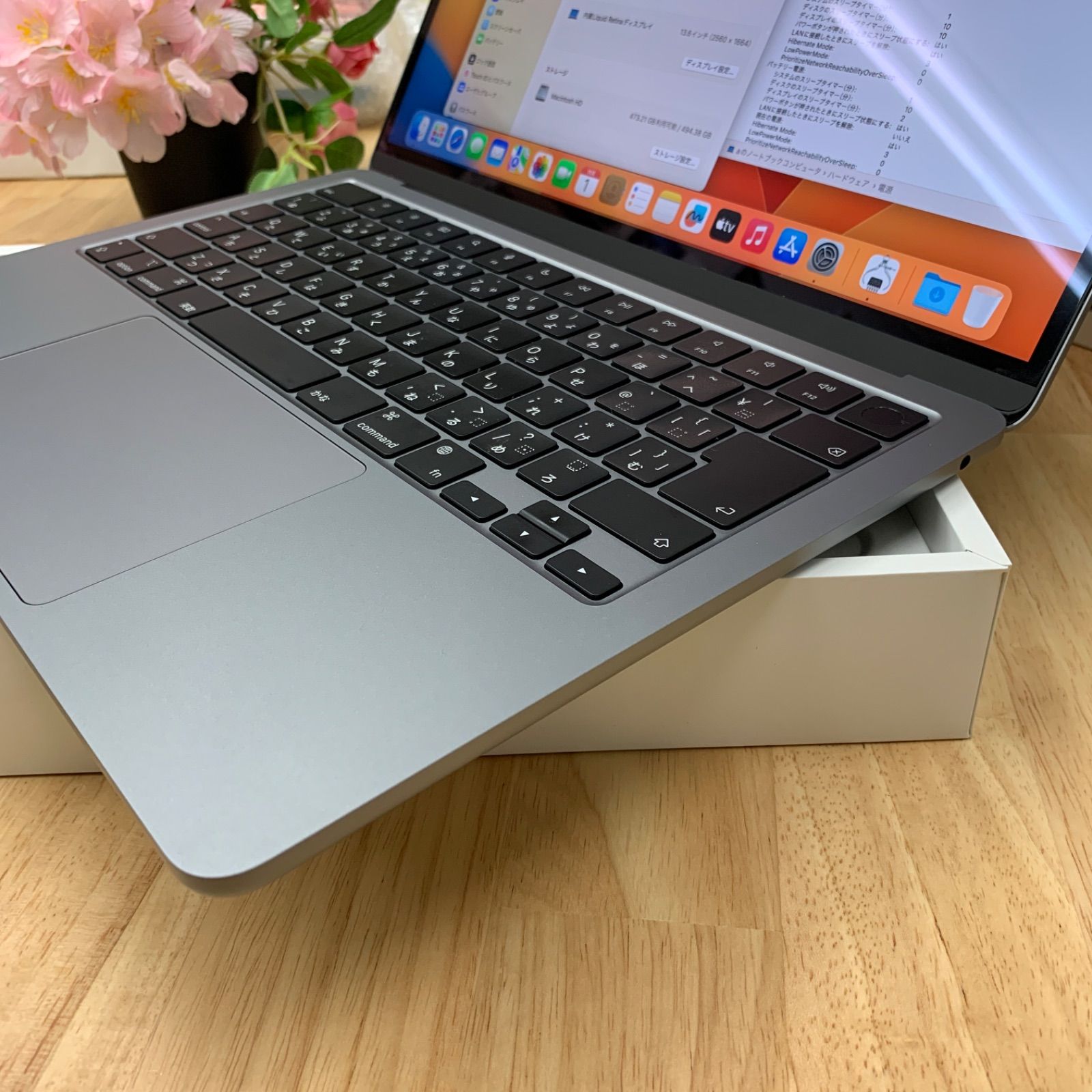 MacBook Air 13.6インチ M2チップ 512GB スペースグレ R5X25 MEBLE-SODAR_PL