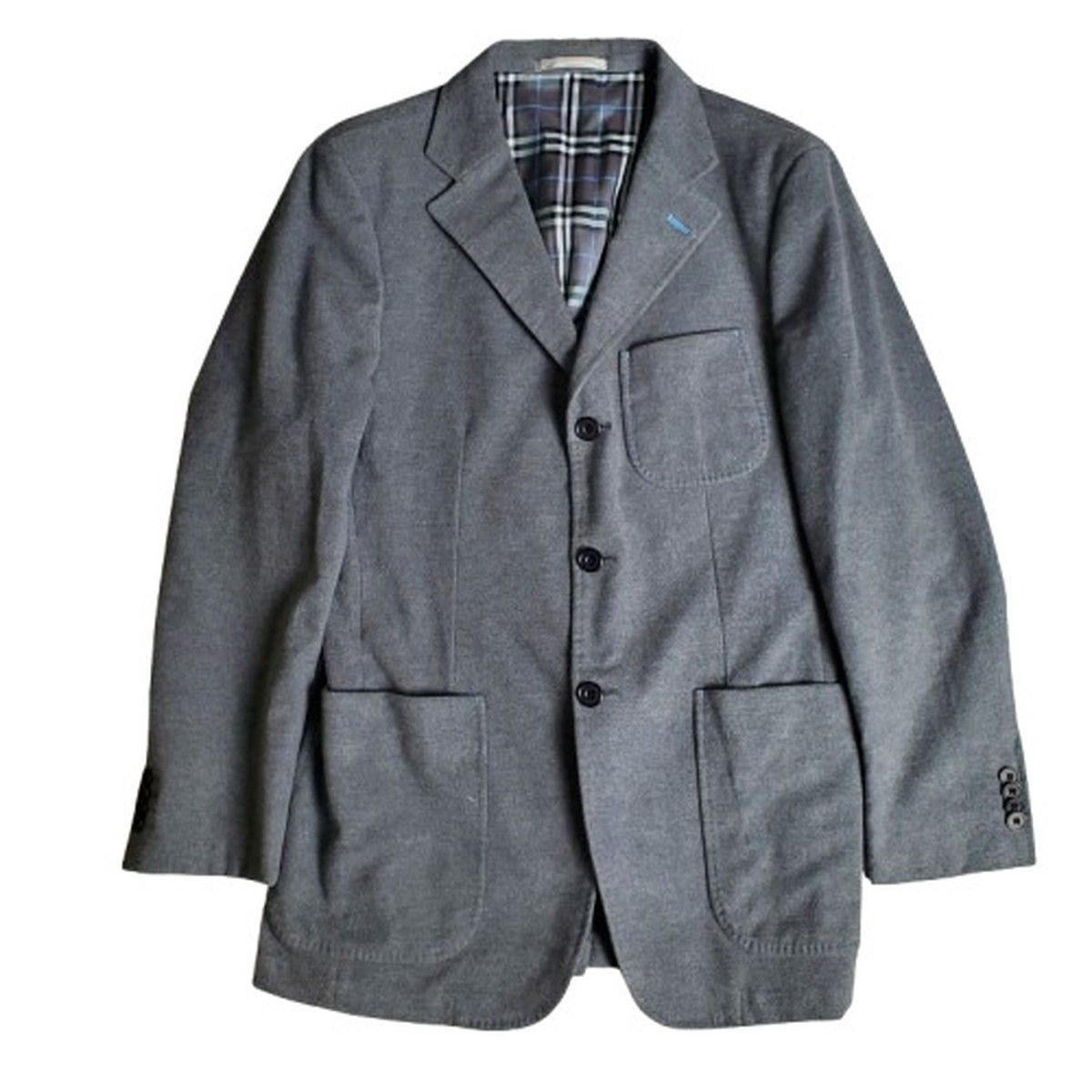 BURBERRY バーバリー BLACK LABEL スーツセットアップ ブラックレーベル 上下セット ジャケット パンツ グレー メンズ