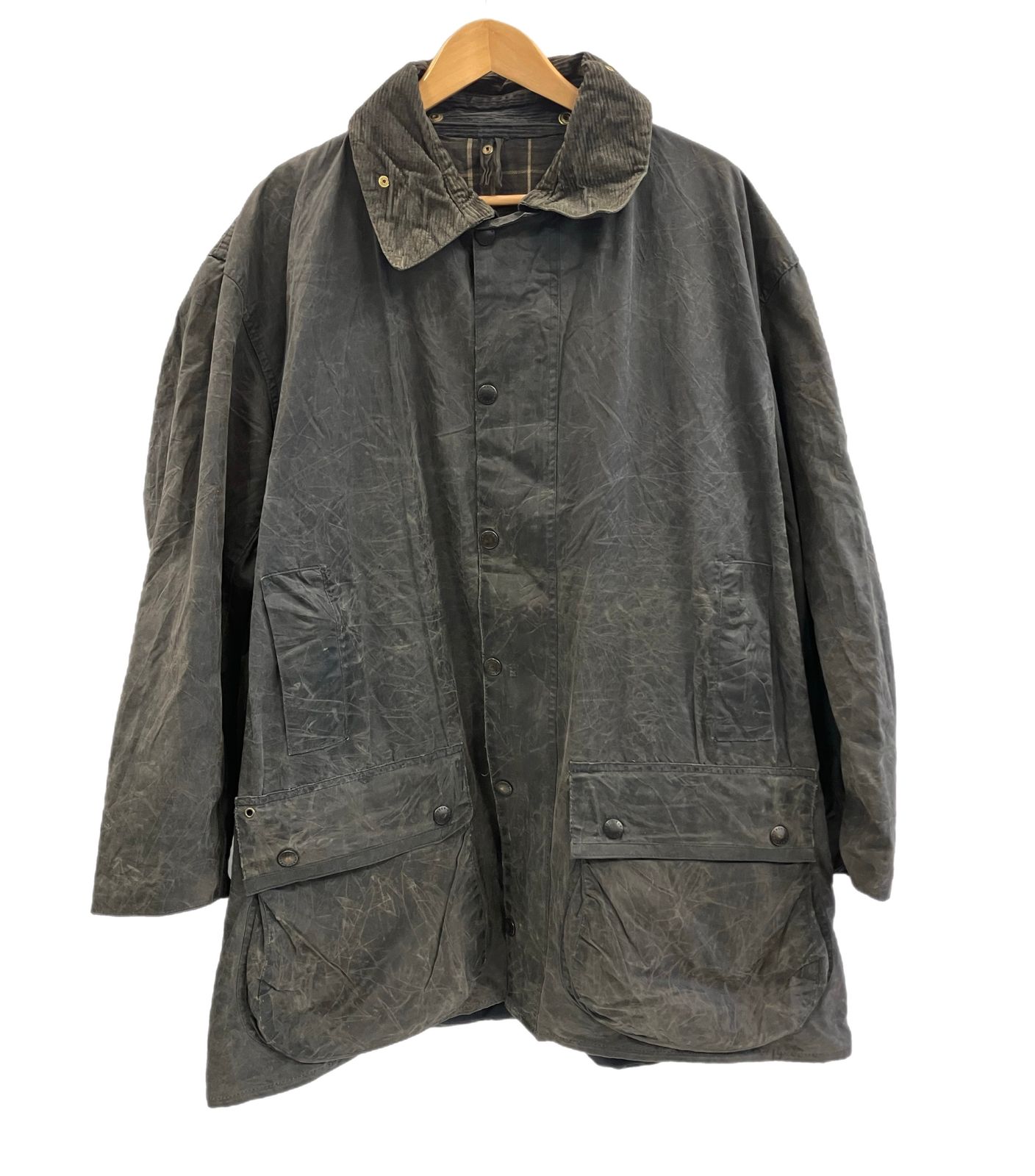 92年製Barbour BORDER バブアー ボーダー 3ワラント 古着 90年代 バブアー Barbour BORDER ボーダー 旧3ワラント ワックス