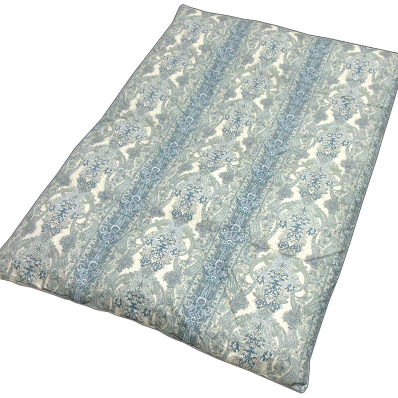 ポーランド産ダウン93％ 羽毛掛けふとん シングル ブルー 2層式