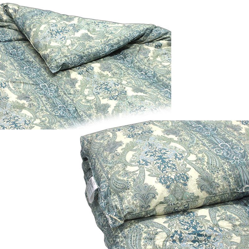 ポーランド産ダウン93％ 羽毛掛けふとん シングル ブルー 2層式 MARWIL-DEMENAGEMENTS_CH