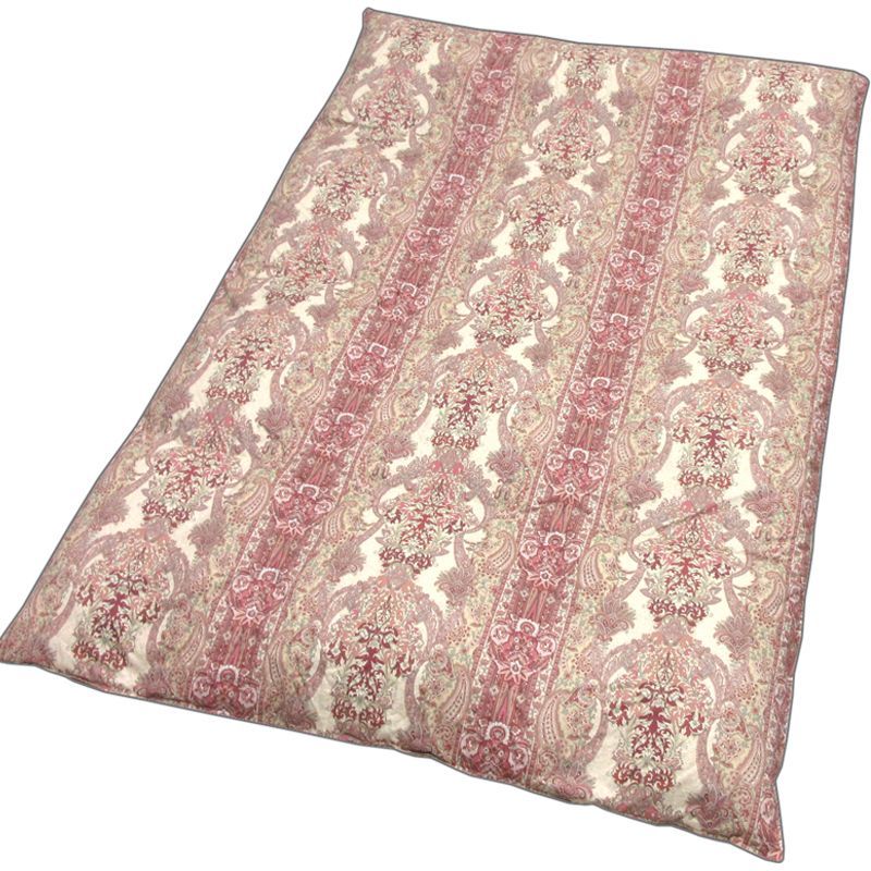 ポーランド産ダウン93％ 羽毛掛けふとん シングル ピンク 2層式