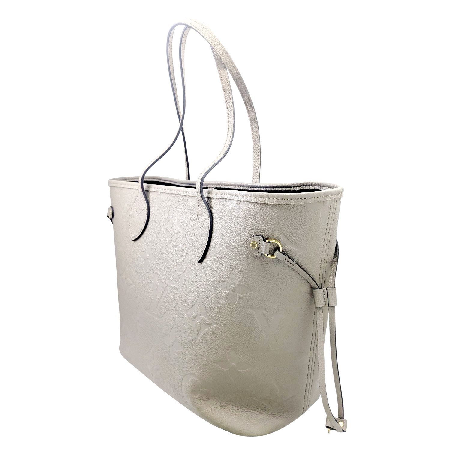 LOUIS VUITTON ルイヴィトン モノグラムアンプラント ネヴァーフルMM トゥルトレール RFID ベージュ M45686 ICチップ ポーチ付き トートバッグ レディース 人気 ブランドギャラリー東心斎橋店