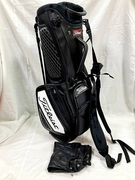 タイトリスト ゴルフ 9型キャディバッグ ブラック×ホワイト TB20SXSF-01