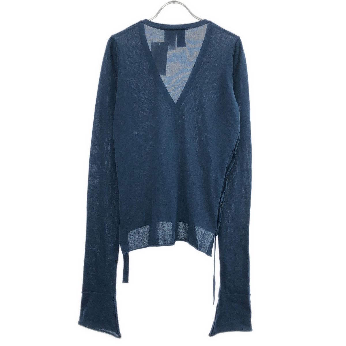 LIMI feu リミフゥ 22 SS サイドボタンコットンニットカーディガン LG-K 02-060 ネイビー系 2
