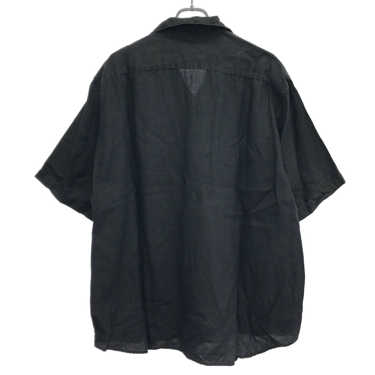 COMOLI コモリ 23SS カナパ スキッパーショートスリーブシャツ X01-02018 ブラック 3