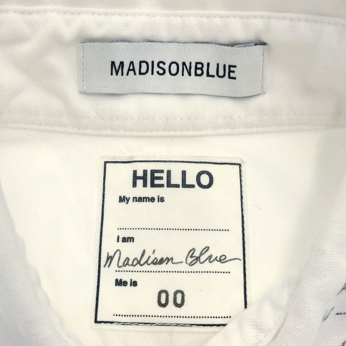 MADISON BLUE マディソンブルー 19SS オックスフォードメッセージ 