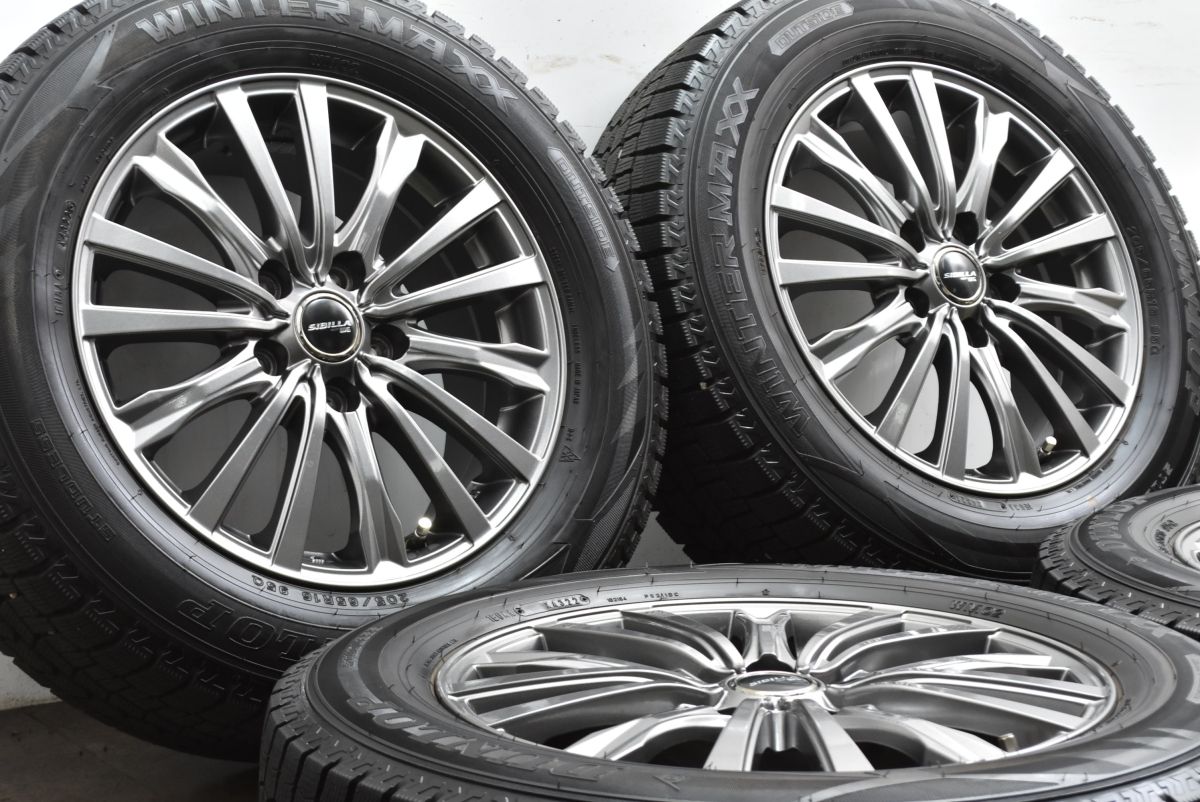 超バリ溝 シビラ 16 in 6 5 J 48 PCD 114 3 ダンロップ ウィンターマックス WM 02 205 65 R ヤリスクロス C 28 セレナ スタッドレス