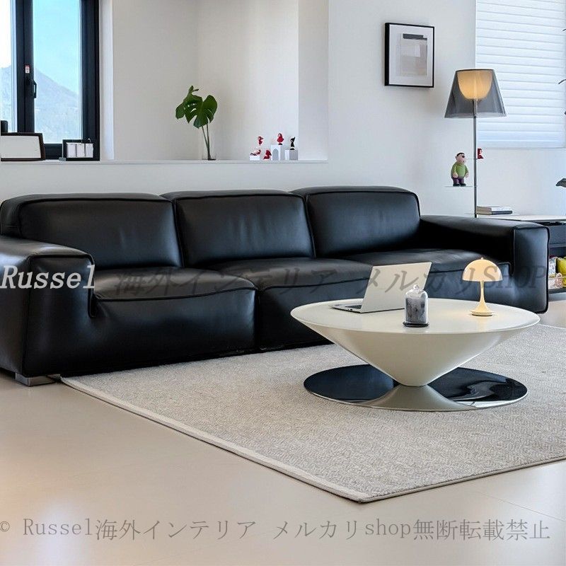 ローテーブル ラグジュアリー シャープ 円形 おしゃれ かわいい インテリア 北欧 ラウンド テーブル デザイン ブラック センター テーブル