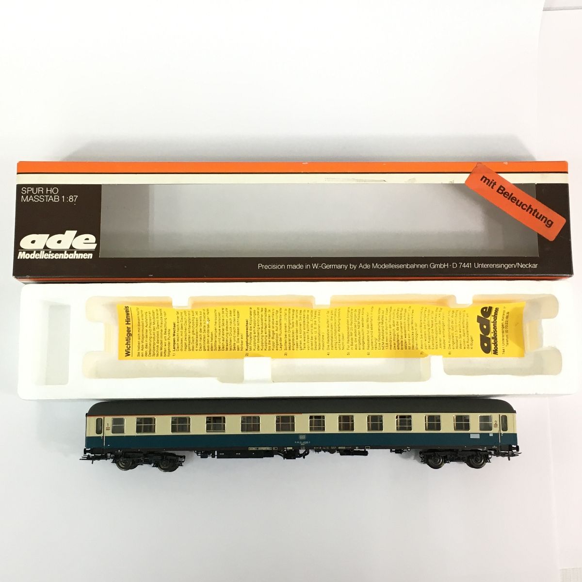 ADE 3104 ドイツ国鉄 DB 51 80 31-40399-2 客車 タルキス色 HOゲージ 鉄道模型 N10533620