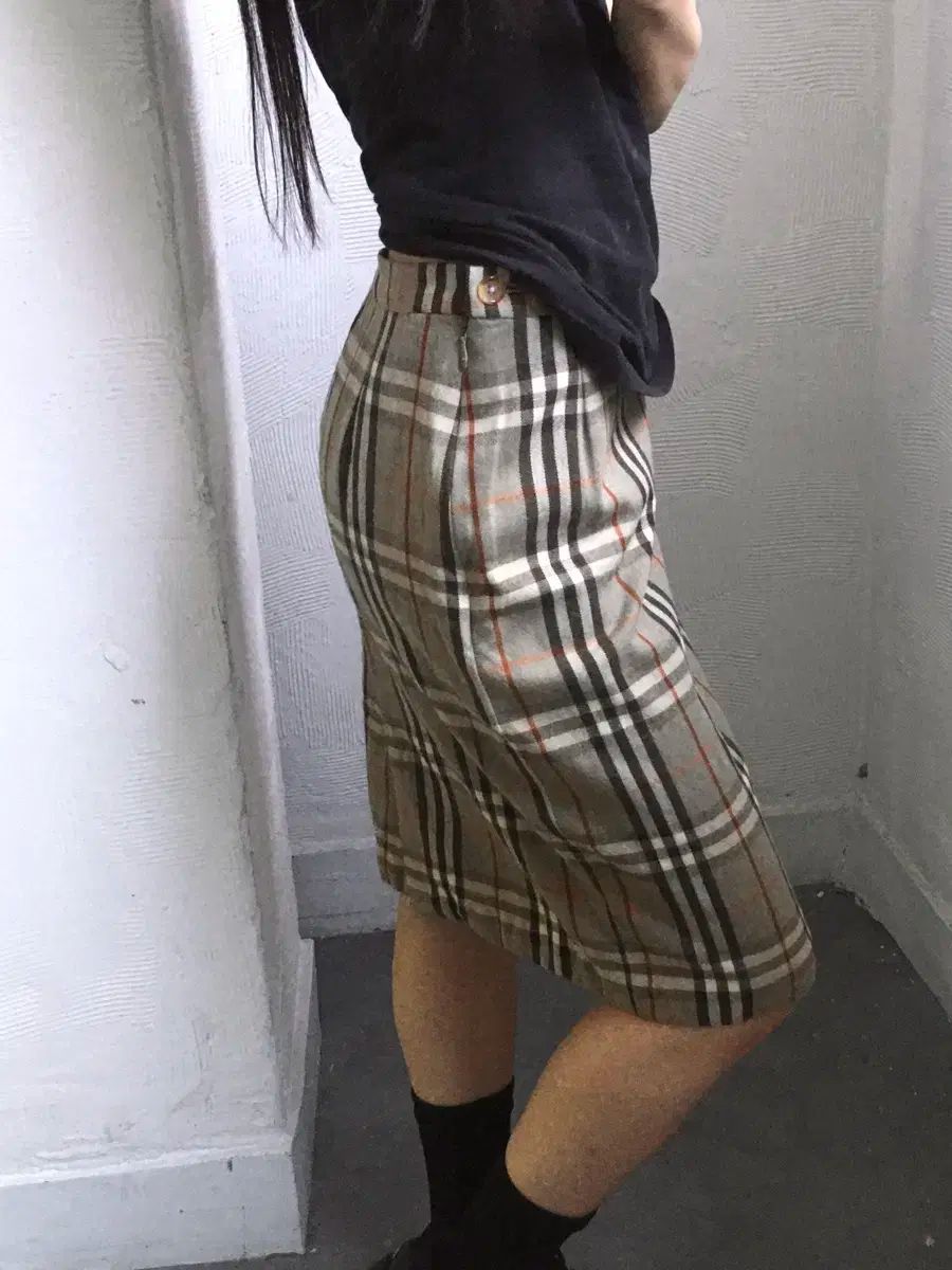 バーバリー巻きスカート BURBERRY バーバリー ノヴァチェック スカート