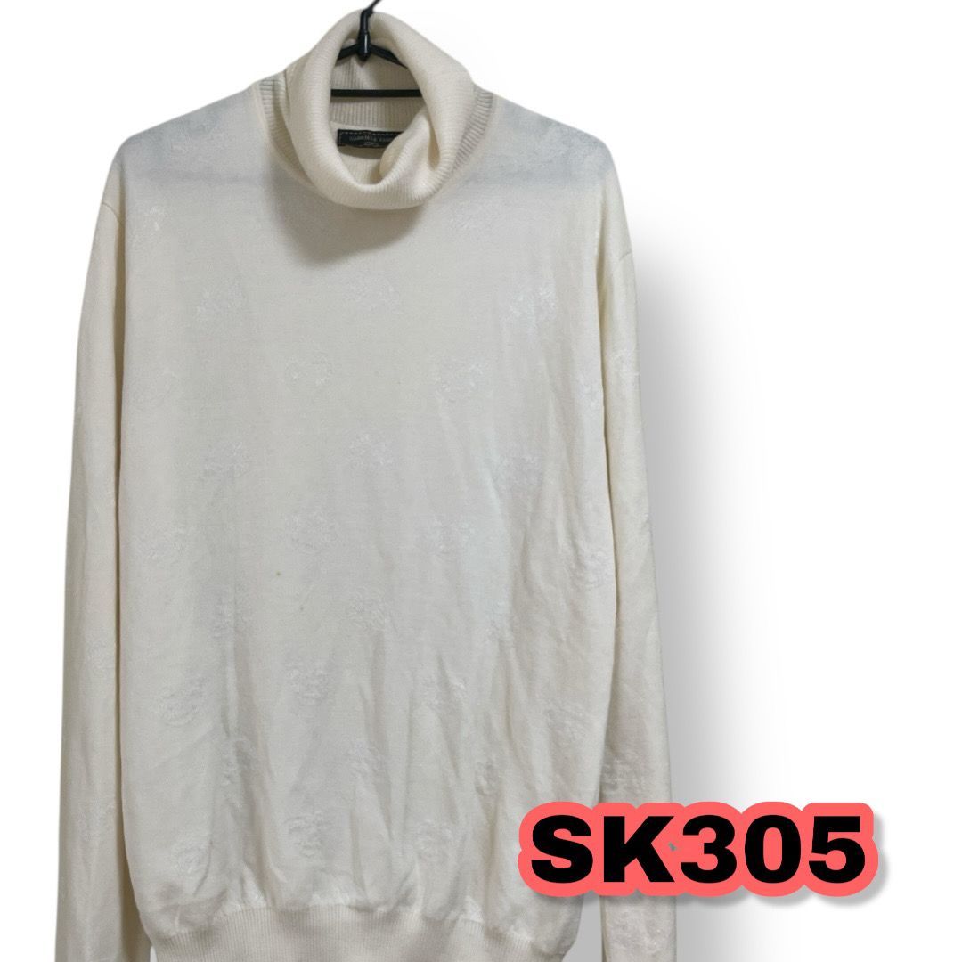 GABRIELE PASINI ガブリエレパジーニ ハイネックニット アイボリー色 Ｍサイズ レディーストップス 管理SK305