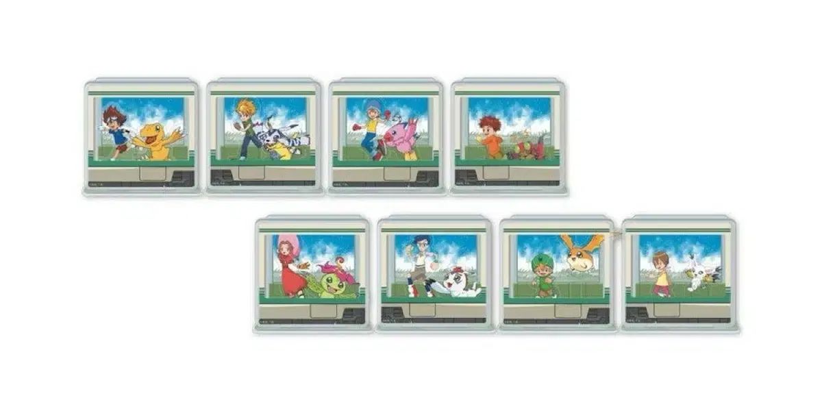 8種フルセット デジタルモンスター 展示会 戦車 アクリル ジオラマ