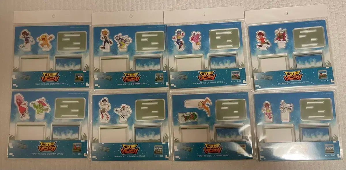 8種フルセット デジタルモンスター 展示会 戦車 アクリル ジオラマ