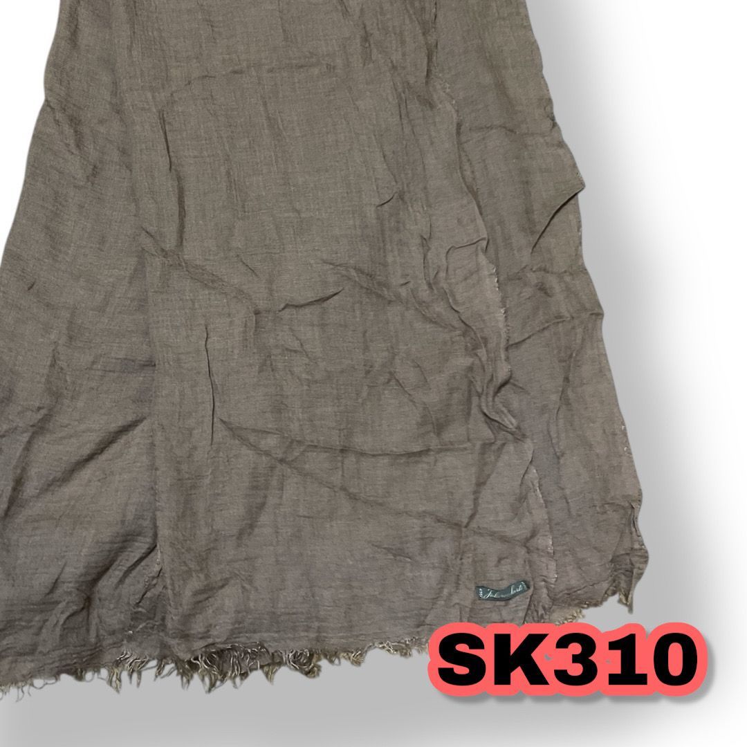 Faliero Sarti ファリエロ サルティ ストール ブラウン色 レディースストール 管理SK310