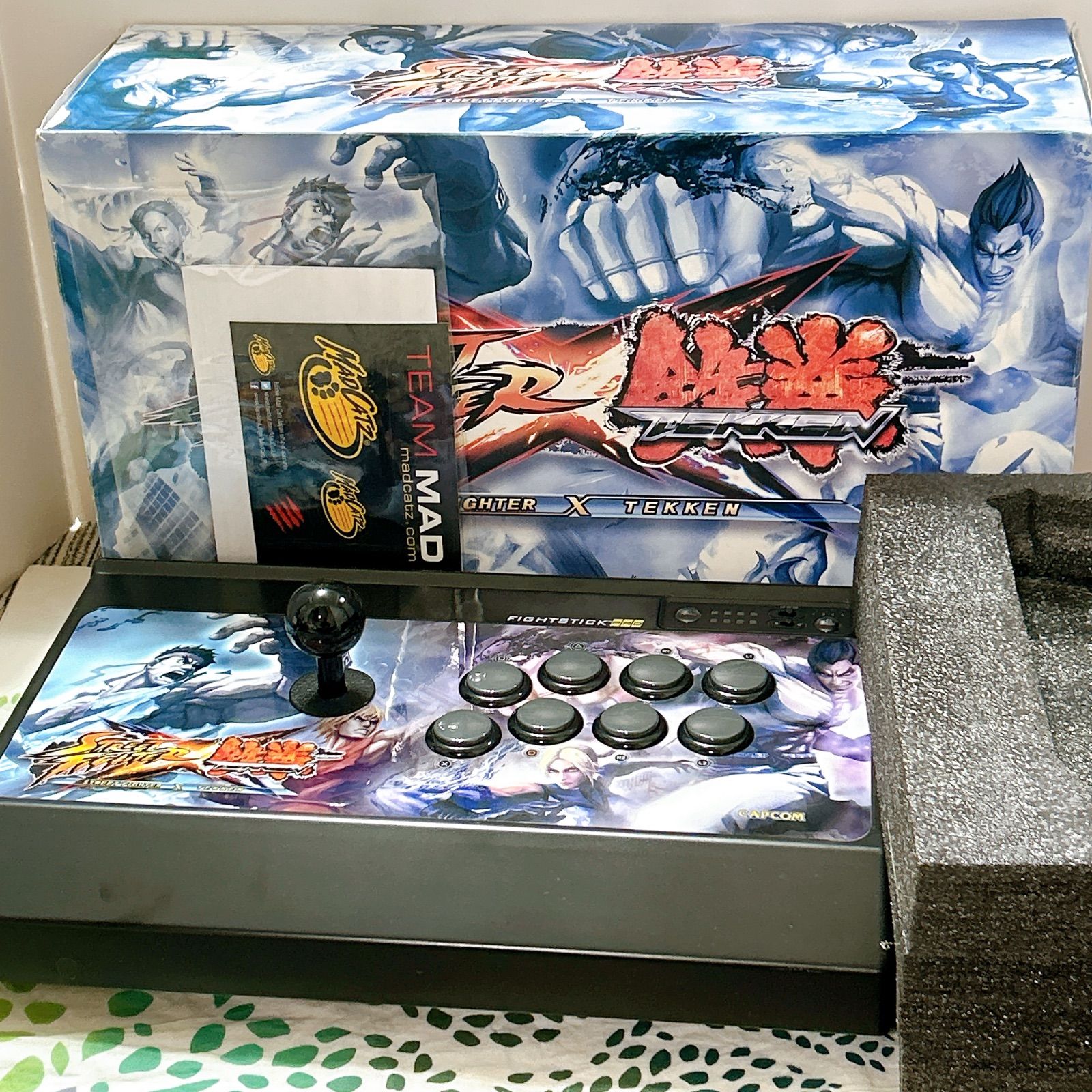 Mad Catz STREET FIGHTER X 鉄拳 アーケードファイトスティック PRO PS3 対応 ストリートファイター×TEKKEN 格闘スティック コントローラー き 説明書付き 動作未 カプコン