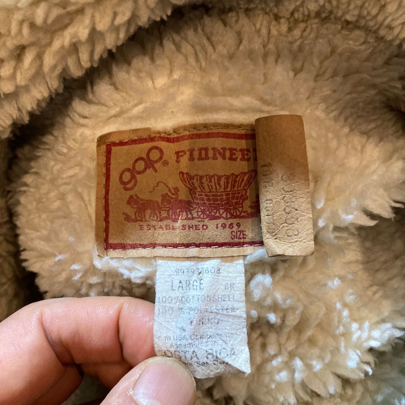 OLDGAP boa denim jacket size L / オールドギャップ ボア デニム