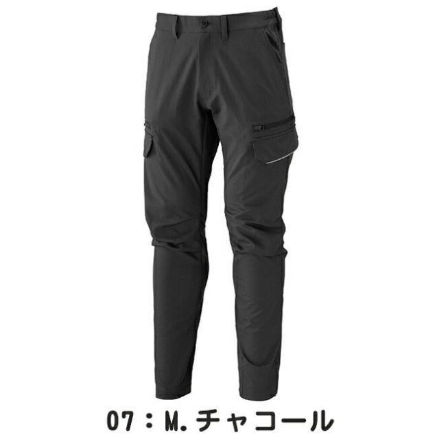 種類4 07 M.チャコール 6XL-8 ミズノ mizuno ワークパンツ ストレッチ F2JFC110