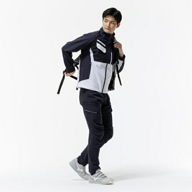  種類35 90 B シルバー×M.チャコール XL ミズノ mizuno ワークジャケット ストレッチ その他 ガーデニングウェア