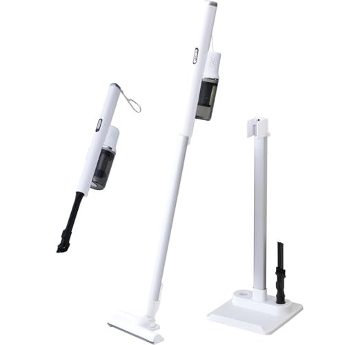 山善 掃除機 コードレス 軽量 980g スティック ハンディ 一人暮らし 充電式 サイクロン 自走式 パワーブラシ搭載 強力吸引 収納スタンド付き ホワイト ESP-SL600 W 6fa1e3b8