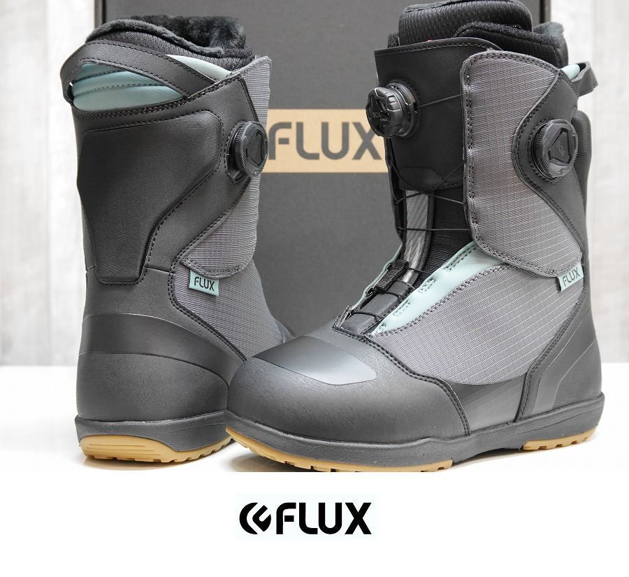 26 FLUX TB-BOA - 27.0 BLACK GRAY スノーボード ブーツ ダブルボア