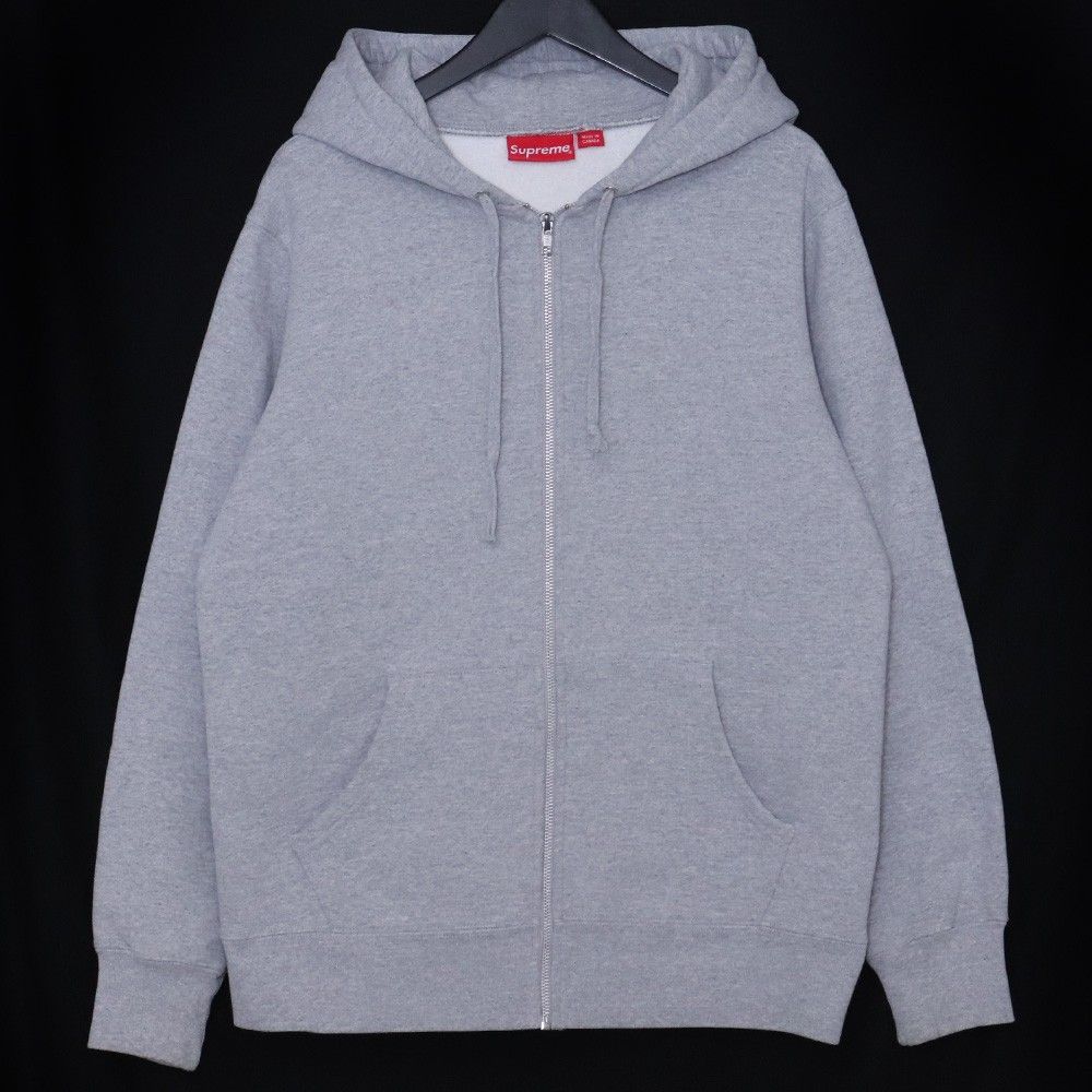 Supreme】Logo Tape Zipup Hoodie M グレー 【公式通販】