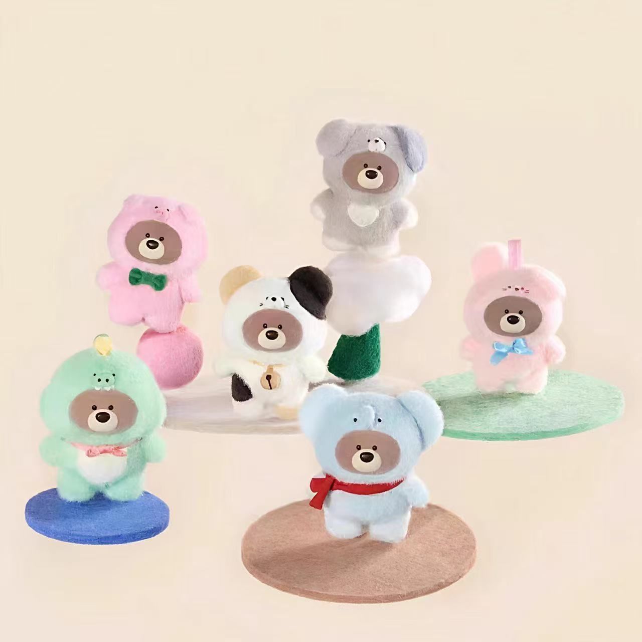 「ギフォードベア」 シリーズ ぬいぐるみ アソートボックス フィギュア MINISO 正規品「ギフォードベア」（Gift Bear and Friends Series